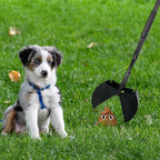 32" Pooper Scooper for Large Small Dogs with 30 Dog Poop Bags & Dispenser Attachment, Extra Long Handle Heavy Duty Poop Scoop, Foldable Dog Poop Picker Upper for Yard