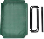 Amazon Basics Cooling Breathable Elevated Dog Bed with Metal Frame for Medium Dogs, 43 x 26 x 7.5 Inch, Green