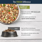 JustFoodForDogs Pantry Fresh Wet Dog Food, Complete Meal or Dog Food Topper, Chicken & White Rice Human Grade Dog Food Recipe - 12.5 oz (Pack of 12)