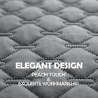 gogobunny 100% Double Sided Waterproof Dog Blanket Soft Pet Bed Cover Reversible Protect Furniture Couch Sofa Car for Puppy Cat Kids (Dark Grey/Light Grey, 30x80 Inch (Pack of 1))