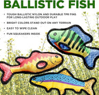Plush Dog Toys | 3 Pack Bluegill, Trout, & Bass Fish Stuffed Animal Squeaky Toy for Dogs | Outdoor Pet Toy Built for Adventure