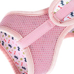 Mile High Life Step in Dog Harness for Small Dogs No Pull, Easy Get on Air Mesh Vest Harness, Adjustable Easy Closures Both Neck and Chest (Pink, L Chest 21.6"-43.2")