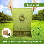 Dog Pride 240-Count Certified Compostable Dog Poop Bags, Unscented Pet Waste Bags with Handles, ASTM D6400 Eco-Friendly Disposal, 9" x 13" Leak-Resistant