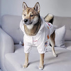 ChoChoCho NASA Dog Raincoat, Reflective Water Proof Rain Jacket, Costume, Clothes, Pet Stylish Streetwear Outfit for Cat Puppy Small Medium Large (White, 3XL)