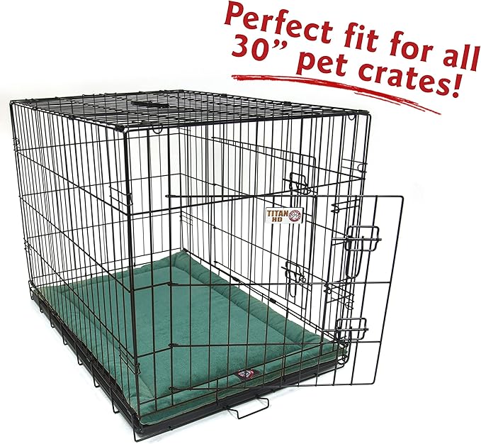 Majestic Pet Orthopedic Memory Foam Dog Crate Mat - Plush Pet Bed Pad for Crates & Kennels | USA Crafted | 30"x21" Villa Marine