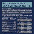 Canidae Pure Limited Ingredient Premium Adult Dry Dog Food, Real Lamb, Goat & Venison Meals Recipe, 4 lbs, Grain Free