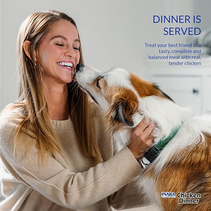 INABA Chicken Dinner for Dogs, Soft Pate Wet Dog Food, Complete & Balanced, 2.4 oz. Pouch, 15 Pouches, Salmon & Beef Variety