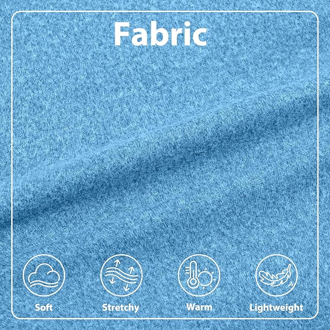Fleece Sweater for Smalll Dogs - Blue, M - Pullover Vest | Stretchable Warm Sweatshirt, Lightweight Winter Jacket for Free Movement,Seasonal Dog Clothes,Shih Tzu, Papillon