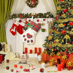 MALLMALL6 11Pcs Christmas Cat Stocking Toys Interactive Cat Toys Pack Including Feather Teaser Wand Catnip Mouse Crinkle Bells Ball Spring Toys for Indoor Cats, Christmas Hanging Stocking for Pet Cats
