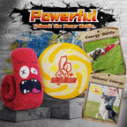 Heavy Duty Various Dog Chew Toys for Aggressive Chewers, 9 Pack Indestructible Large Dog Toys Include Tug Chew & Rope Toys, Squeaky Toys for Medium & Large Breed(for Super chewers -Mad Bunny)