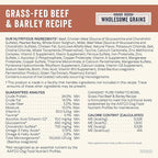 CANIDAE Pure Farm to Bowl Grass-Fed Beef & Barley Dry Dog Food, Adult, 22lb