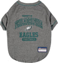 NFL Philadelphia Eagles Dog T-shirt X-Large. - Licensed Shirt for Pets Team Colored with Team Logos- Premium Stretchable Materials for the comfort of your Dog & Cat
