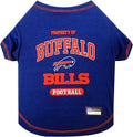 NFL Buffalo Bills Dog T-shirt Small. - Licensed Shirt for Pets Team Colored with Team Logos- Premium Stretchable Materials for the comfort of your Dog & Cat