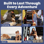 The Original Doggy Bag™ - Complete Dog Travel Bag for Supplies with 2 BPA-Free Travel Dog Bowls & 2 Pet Food Containers - Traveling Kit for Road Trips, Camping, Weekend Away or Doggy Gift - Navy