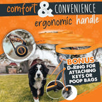 Mighty Paw Retractable Dog Leash 2.0 - Auto-Locking Button for The Control When You Need - Stainless Steel Coil for Smooth Retraction - Super Reflective Ring for Nighttime Visibility - No More Tangle