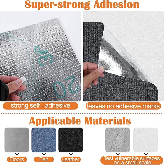 Cat Scratch Furniture Protector - 118" x 13.8" Trimmable Self-Adhesive Cats Claws Scratch Pads, DIY Cat Climbing Couch Protector for Scratch Post Cat Tree Replacement Indoor (Dark Gray)