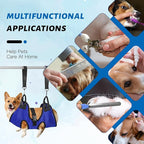 PatiencET Dog Grooming Hammock, Pet Grooming Hammock for Cats & Dogs, Dog Holder for Nail Trimming, Cat Sling for Nail Trimming with Nail Clippers/Trimmer, Nail File, Pet Comb(S)