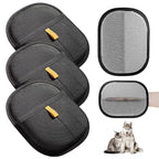 3 Pcs Electrostatic Pet Hair Removal Gloves with Bidirectional Bristle Design, Washable Reusable Cat Dog Hair Remover Grooming Glove Tool for Furniture, Bed Sheets,Car Seat (Black)