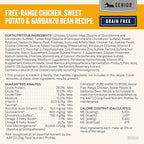 Canidae Pure Farm to Bowl Free-Range Chicken, Sweet Potato & Garbanzo Bean Grain-Free Senior Dog Food, Adult 22lb
