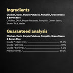 Cesar Simply Crafted Adult Wet Dog Food Meal Topper, Chicken, Duck, Purple Potatoes, Pumpkin, Green Beans & Brown Rice, 1.3oz. (10 Count, Pack of 1)