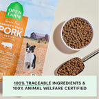 Open Farm, Grain-Free Dry Dog Food, Complete & Balanced Kibble, Sustainably & Ethically Sourced Ingredients, Non-GMO Veggies & Superfoods to Support Overall Health, Pork Recipe, 4lb Bag