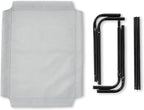 Amazon Basics Cooling Breathable Elevated Dog Bed with Metal Frame for Small Dogs, 36 x 22 x 7.5 Inch, Grey