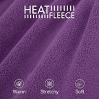 cyeollo XL Dog Sweater, Fleece Dog Sweaters Soft Stretchy Doggie Vest Turtleneck Doggy Sweatshirt Warm Fall & Winter Clothes for Medium to Large Dogs Girl, Purple XL