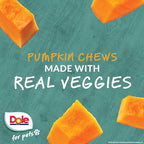 Dole for Pets Freshly Fetched Lasting Chew, Pumpkin Flavor Dog Treats, 8oz, 5ct | Flavored with Real Veggies, No Wheat, Corn, Soy, Artificial Flavors, Colors, Preservatives, or Animal Products