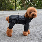 Dogs Waterproof Jacket, Lightweight Waterproof Jacket Reflective Safety Dog Raincoat Windproof Snow-Proof Dog Vest for Small Medium Large Dogs Black S