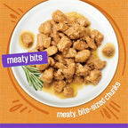 Purina Friskies Wet Cat Food, Meaty Bits Chicken Dinner in Gravy - (Pack of 24) 5.5 oz. Cans