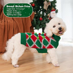Cyeollo Christmas Sweater Turtleneck for Medium Dogs - Girl Xmas Knitted Pullover Soft Clothes Holiday Outfit, Green X-Large