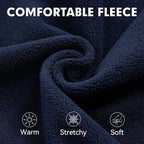 cyeollo Fleece Dog Sweater, Turtleneck Dog Sweatshirt Stretchy Pullover Fleece Vest Warm Winter Fall Clothes for Small Dogs Boy Puppy Pet Apparel, Navy Blue S