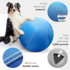 Herding Ball for Dogs Horses 25" - Large Ball for Dogs Australian Shepherd Chewers - Collieball Herding Toy - Blue