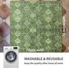 nunubaby 2PACK Washable Pee Pads for Dogs, Stylish, Non-Slip and Leak-Proof Pee Pads. Reusable Potty Pads for Dogs for Crates and Floors.(Green/Multi, 72" x72")