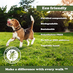 Dog Pride 240-Count Certified Compostable Dog Poop Bags, Unscented Pet Waste Bags with Handles, ASTM D6400 Eco-Friendly Disposal, 9" x 13" Leak-Resistant