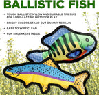 Plush Dog Toys | 2 Pack Bluegill & Trout Fish Stuffed Animal Squeaky Toy for Dogs | Outdoor Pet Toy Built for Adventure