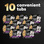 Cesar Simply Crafted Adult Wet Dog Food Meal Topper, Chicken, Duck, Purple Potatoes, Pumpkin, Green Beans & Brown Rice, 1.3oz. (10 Count, Pack of 1)