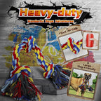 Heavy Duty Various Dog Chew Toys for Aggressive Chewers, 9 Pack Indestructible Large Dog Toys Include Tug Chew & Rope Toys, Squeaky Toys for Medium & Large Breed(for Super chewers -Mad Bunny)