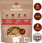 Cloud Star Wag More Bark Less Crunchy Grain Free Dog Treats, Pumpkin, 2.5 lbs. Bag