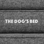The Dog’s Bed Orthopedic Headrest Dog Bed, Large Grey Linen, Memory Foam, Pain Relief for Arthritis, Hip & Elbow Dysplasia, Post Surgery, Lameness, Waterproof Washable Cover