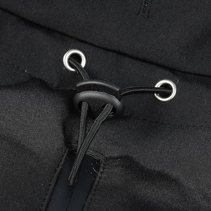 Warm Dog Coat for Winter,Waterproof Jacket with Zipper,Detachable Dog Coat with Adjustable Buckle,Comfortable Jacket for Dogs in Cold and Windy Days.S Black