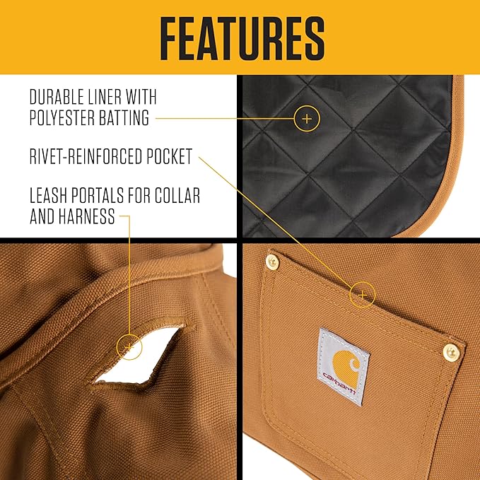 Carhartt Firm Duck Dog Chore Coat, Insulated Weather Resistant Jacket for Cold and Windy Conditions, Carhartt Brown, X-Large
