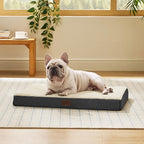 Bedsure Dog Bed Medium Size Dog - Comfy Flat Puppy Beds with Removable Washable Cover, Orthopedic Egg Crate Foam Pet Mat, Suitable for Pet Up to 30 lbs