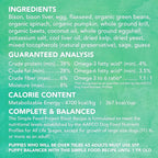 Simple Food Project - Bison Recipe - Freeze Dried Raw Food for Dogs - 96oz