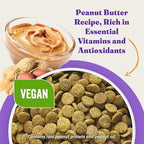 Halo Holistic Vegan Dog Food, Plant-Based Peanut Butter Recipe, Dry Dog Food, Complete Digestive Health, Kibble for Adult Dogs, 21 lb Bag