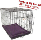 48" Villa Aubergine Purple Crate Dog Bed Mat By Majestic Pet Products