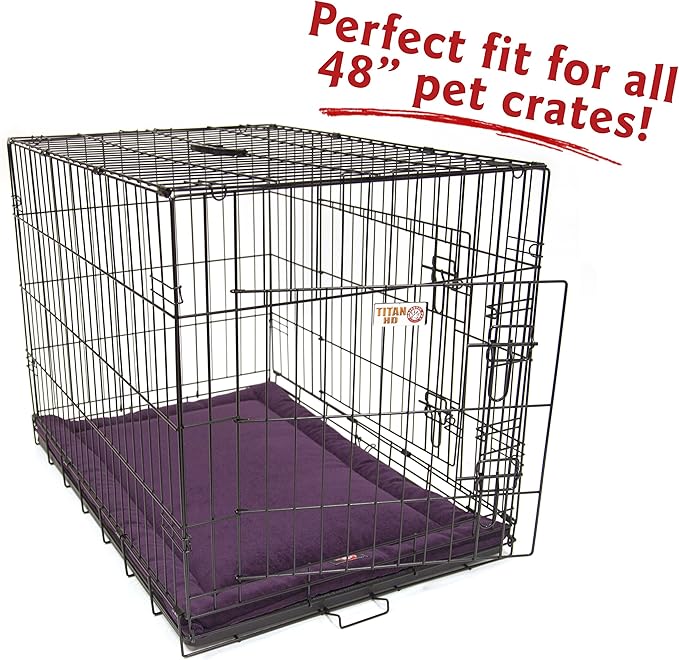 48" Villa Aubergine Purple Crate Dog Bed Mat By Majestic Pet Products