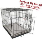 Majestic Pet Dog Crate Mat - Machine Washable Soft Plush Pet Bed Pad for Crates & Kennels USA Crafted 30"x21" Villa Vintage