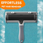 Pet Hair Remover & Pet Grooming Gloves Set - Deshedding Brush for Cats/Dogs, Reusable Lint Roller Brush for Cats,Dogs - Furniture, Car, Couch, Clothes and Bedding