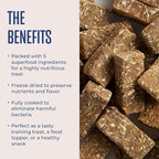 WagWell Freeze-Dried Treats - Beef, Sweet Potato, + Yogurt Recipe - Fully Cooked, High Protein Made in The USA - Minimally Processed & Vet Approved - Pack of 2